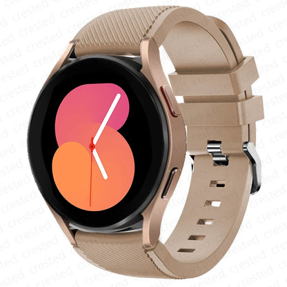 20mm/22mm Silicone Watch Strap for Samsung Galaxy Watches - Replacement Bracelet for Galaxy Watch 4, 5, 5 Pro, 6 Classic, 46mm, Watch 3, Active 2, S3 & S2