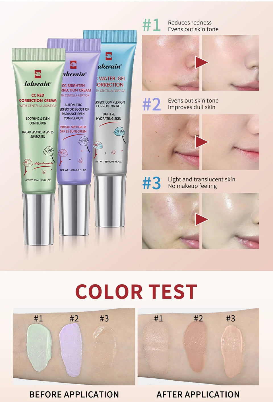 Erborian Waterproof CC Cream for Women - Moisturizing, Anti-Sweat, and Long-Lasting Makeup Protection Before Concealer