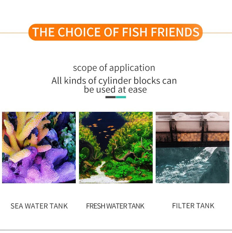 ZKSJ Mini Slim 2000/3000 Aquarium Wave Maker – 3rd Gen Circulation Pump with 3 Wave Patterns, No Controller