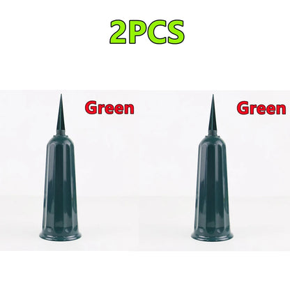 2/1PC Cemetery Vase with Spikes – Plastic Floral Vase Holder for Gravestone, Outdoor Flower Marker Decorations for Graves
