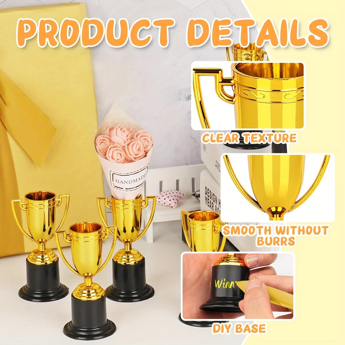20-Piece Elegant Tower Trophy Awards - Decorative Trophies for Corporate Events, School Competitions, Celebrations, and Gifts
