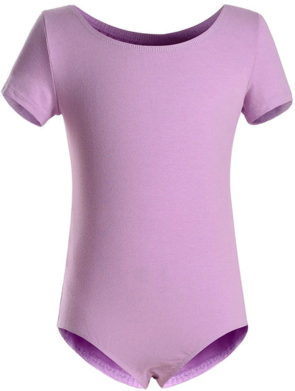 Girls Basic Short Sleeve Ballet Dance Leotard – Team Practice Dancewear