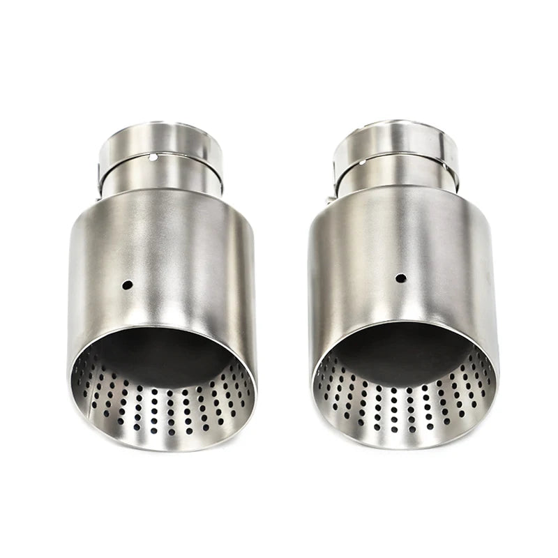 Matte Stainless Steel Car Exhaust Tip — Universal 60-63mm Muffler Nozzle for VW GTI MK7 Golf7