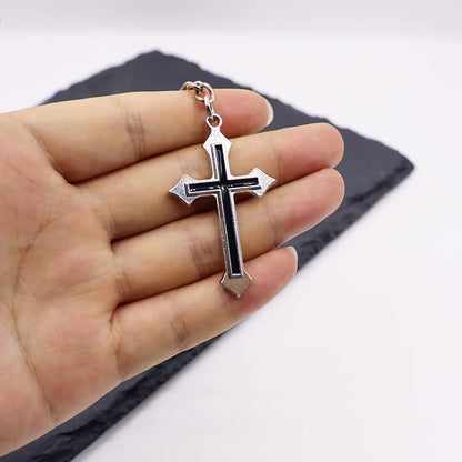 Classic Cross Keychain - Fashion Car Key Ring Pendant & Bag Jewelry Accessory