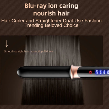 2 in 1 Flat Iron Hair Straightener – Professional Hair Iron for Straightening & Curling