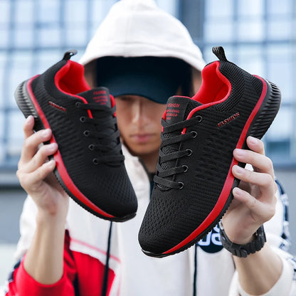 Men’s Fashion Knit Running & Walking Shoes | Breathable Athletic Sneakers | Lightweight Casual Gym Footwear