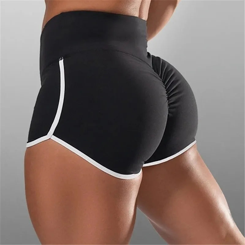 Women’s Summer Sports Shorts – Slim Fit Low Waist Yoga & Gym Shorts, Stretchy Casual Fitness Pants