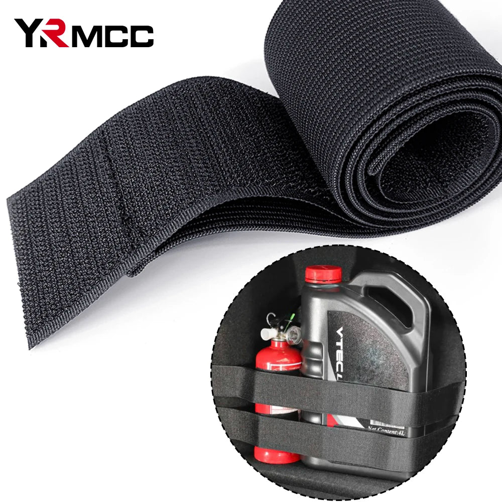 50cm Car Trunk Organizer Strap – Magic Tape Fixed Belt for Auto Tool & Fire Extinguisher Storage