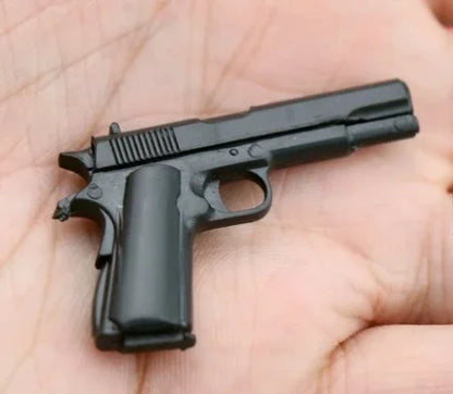 1/6 Scale Miniature Gun Set – Plastic P92, M1911, 98K, MP5K Rifles for 12" Action Figure Doll Accessories