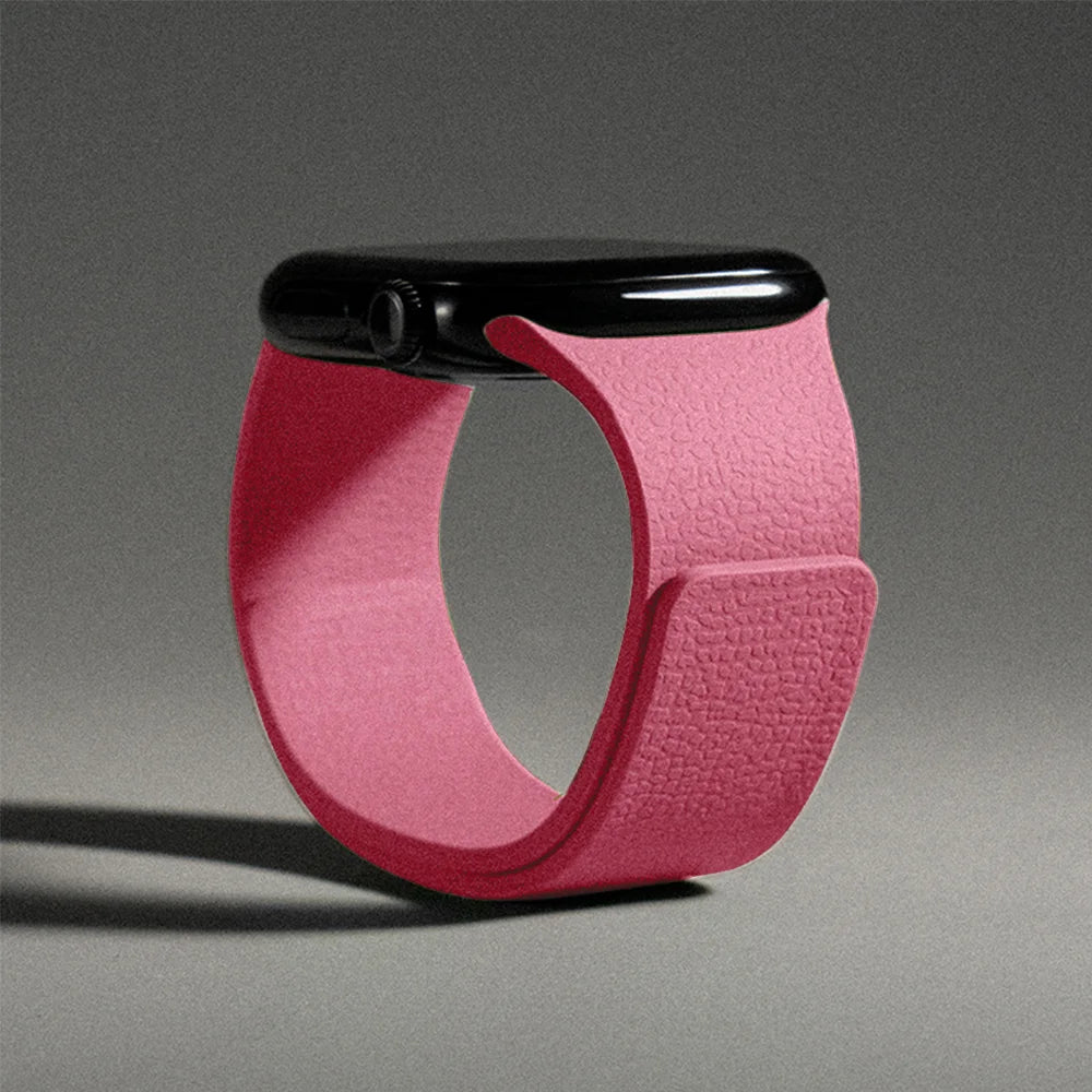 Silicone Magnetic Strap for Apple Watch - Adjustable Band for 49mm/46mm/45mm/44mm/42mm/41mm/40mm Series Ultra, SE & More