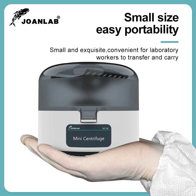 JOANLAB Mini Centrifuge Machine – PCR Plasma Lab Microcentrifuge 4000/7000rpm for 0.2/1.5/2ml Tubes