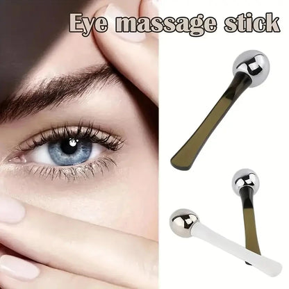 Gold Eye Roller Massage Stick - Eye Cream Applicator & Facial Skincare Spatula for Wrinkle Care