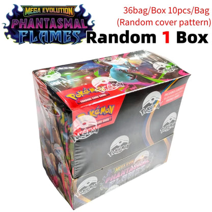 Pokémon Mega Evolution Phantasmal Flames TCG Cards – English 9+1 Booster Pack Trading Card Collection Set