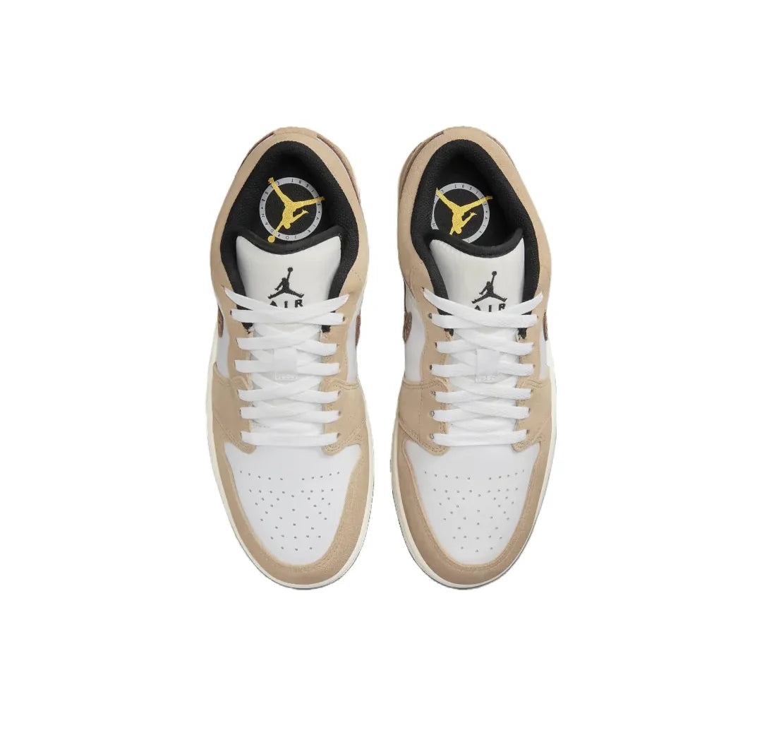Nike Air Jordan 1 Low – Light Smoke Grey Retro Basketball Shoes | Men's Wear-Resistant, Anti-Slip Sneakers