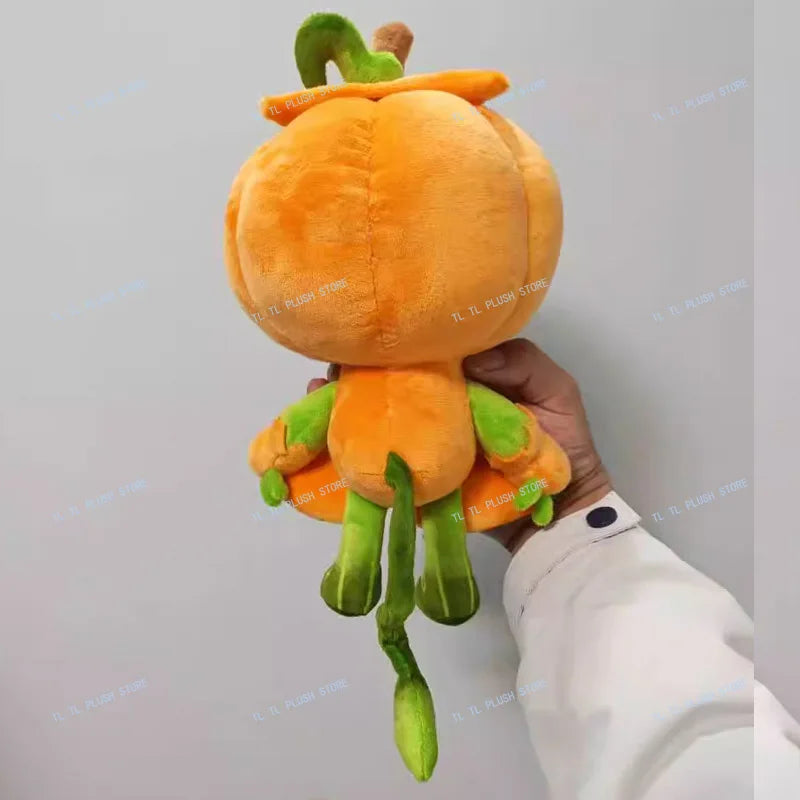 Dandy's World Halloween Plush Toy – Pumpkin Gourdy & White Bones Ribecca Eclipse, Soft Stuffed Toy for Kids & Game Fans Gift