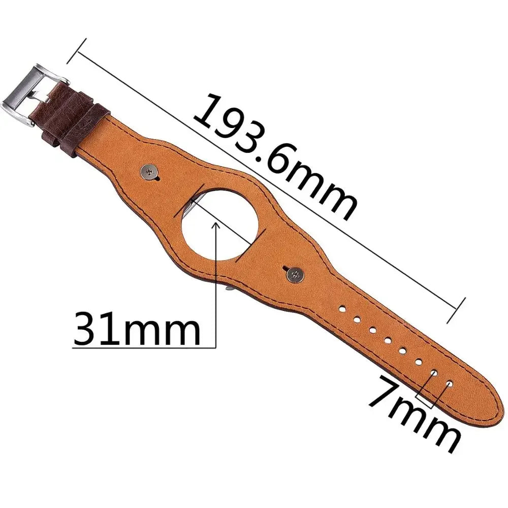 PU Leather Apple Watch Strap – Compatible with Series 1–9, SE & Ultra (38mm–49mm) for Men & Women