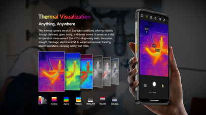 Ulefone Armor 25T Pro 5G Rugged Smartphone – Thermal Imaging, Night Vision, Android 14, 64MP Camera, NFC, Waterproof, 33W Charging