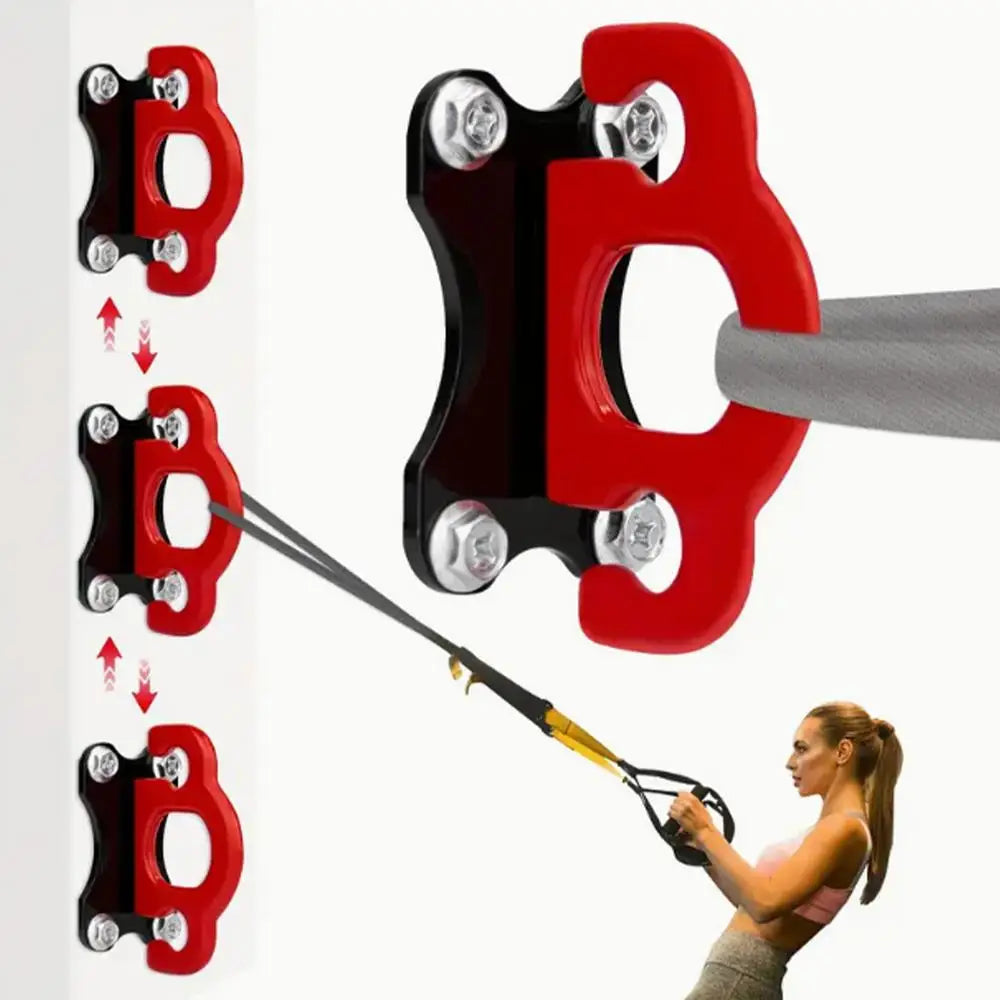 Resistance Band & Hammock Wall Mount Hooks — 3-Pack Yoga, Workout & Bodyweight Strap Holder Set