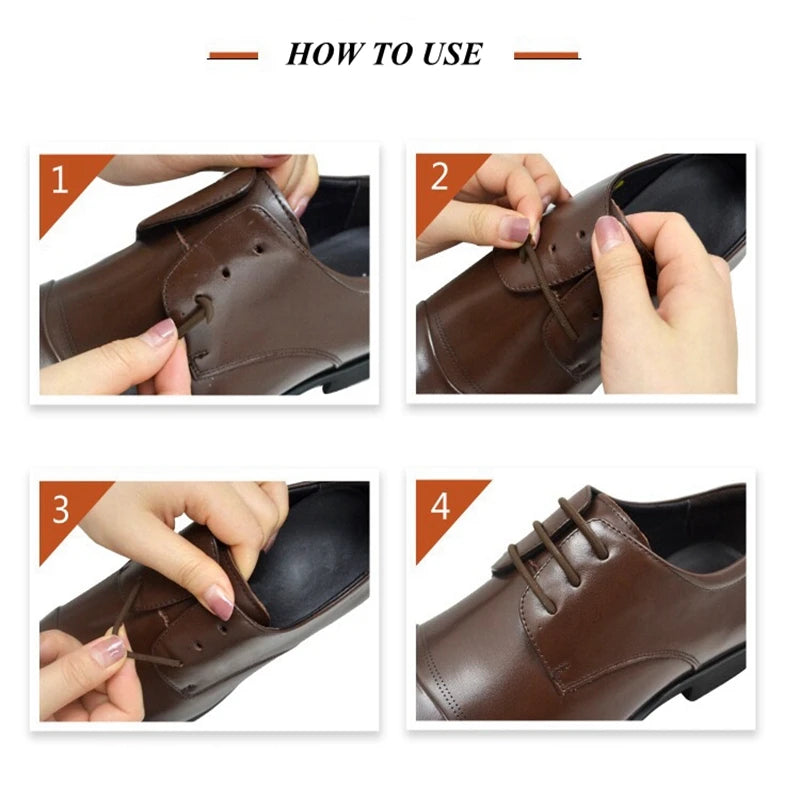 12 Pcs No Tie Shoelaces – Silicone Elastic Shoe Laces for Men’s and Women’s Casual Leather Shoes