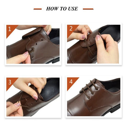 12 Pcs No Tie Shoelaces – Silicone Elastic Shoe Laces for Men’s and Women’s Casual Leather Shoes