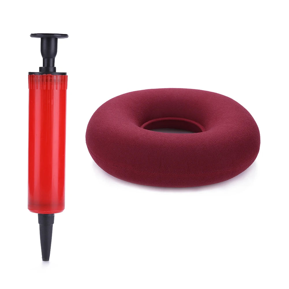 35cm Medical Donut Cushion – Hip Support & Tailbone Pain Relief Seat Pad for Hemorrhoids, Anti-Bedsore Pillow with Pump