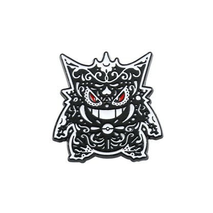 Gengar Cartoon Enamel Brooch — Anime Lapel Pin for Backpack Accessories, Fan Collection & Jewelry Gift