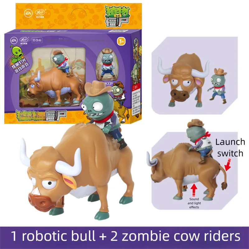 Plants vs Zombies Gatling Pea Shooter & Egyptian Zombie Toy Set – Full Game Scene Figures for Kids Gift