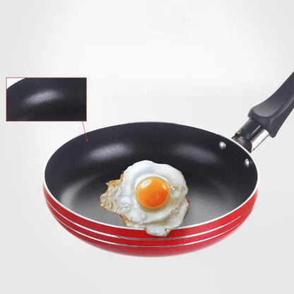 12/14/16cm Mini Non-Stick Frying Pan – Steel Saucepan for Kitchen Cooking, Random Colors