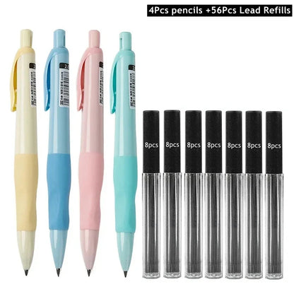 Cute Dolphin 2mm Mechanical Pencil Set – HB Drafting Pencils for Drawing, Writing & Sketching, Kawaii School Supplies