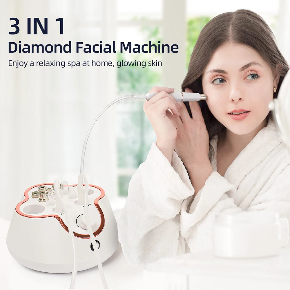 Foreverlily Diamond Facial Peeling Machine – Home Microdermabrasion & Nano Water Spray Exfoliator
