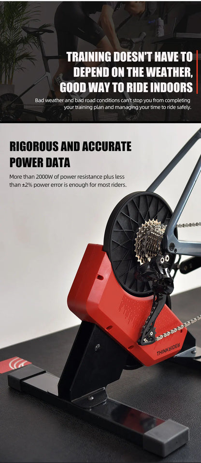 ThinkRider X2 Smart Bike Trainer - MTB & Road Bicycle, Built-in Power Meter, Home Trainer Compatible