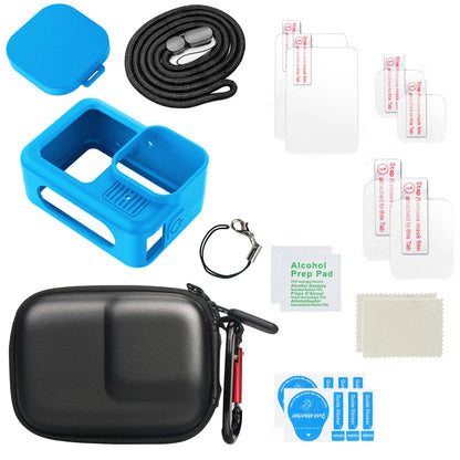 GoPro Hero 13 Black Tempered Glass Screen Protector – Silicone Case, Lens Cap & Protective Film for GoPro 13 Camera