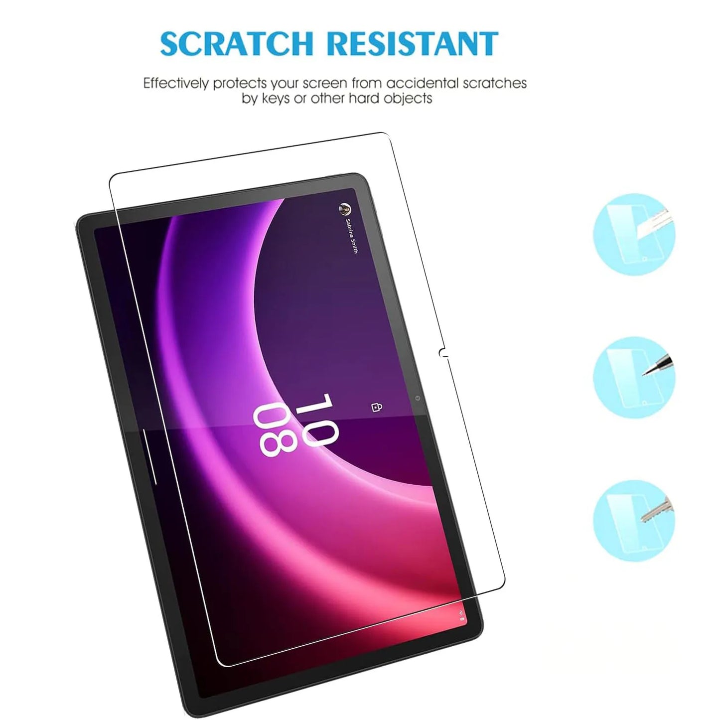 2PCS Tempered Glass Screen Protector for Lenovo Tab P11 Gen 2, M10 FHD Plus, M9, M8, M7, Legion Y700, Xiaoxin Pad 2024, YOGA 11
