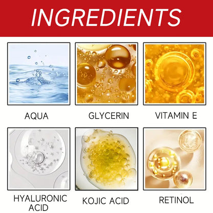 Kojic Acid & Retinol Anti-Aging Cream – Moisturizer for Wrinkle Removal, Skin Whitening and Brightening Face Care