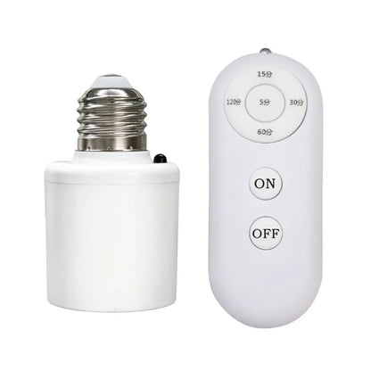 E27 Smart Lamp Holder - Wireless Remote Control Timer Switch for Home & Bedroom Lighting