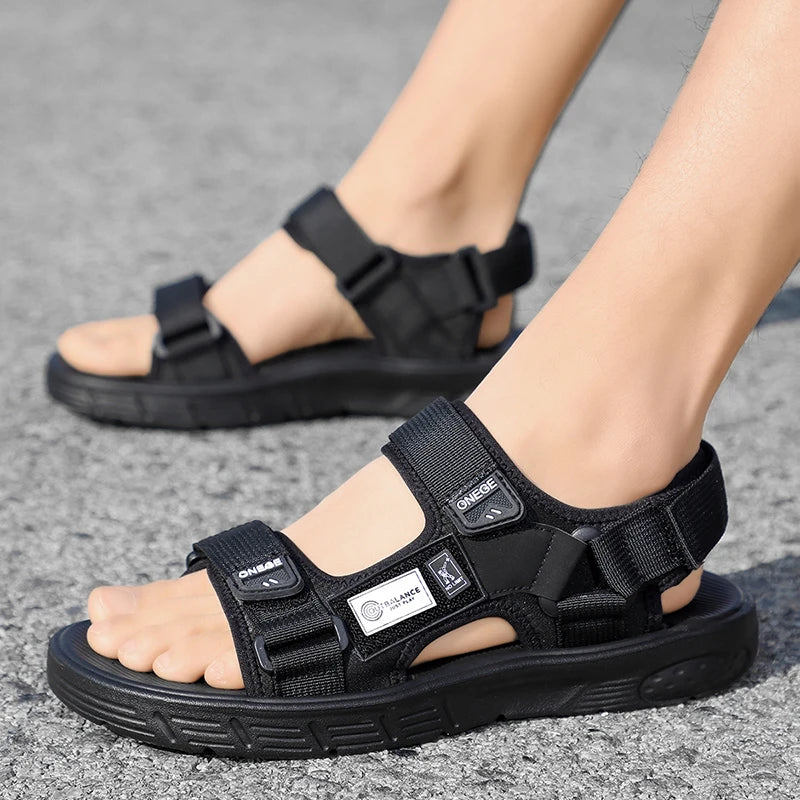 Men’s Summer Casual Sport Sandals – Fashionable Wear-Resistant Beach Shoes | Trendy Breathable Outdoor Comfortable Walking Sandals