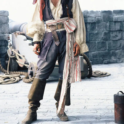 Medieval Leather Boots – Jack Sparrow Renaissance Half-Haddock Shoes, LARP Pirate Warrior Vintage Jackboots for Men
