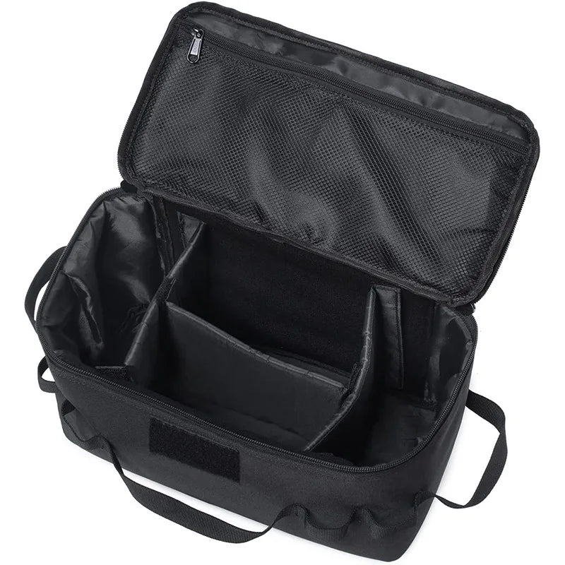Outdoor Camping Gas Tank & Tool Storage Bag – Large Capacity Bag for Gas Canister, Ground Nails, and Cookware