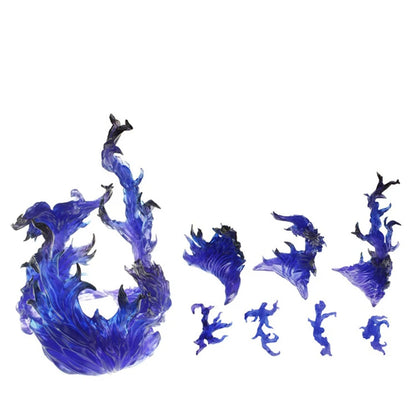 Ice & Whirlwind Flame Special Effects Scene — Luffy, Ace & Bakugou Action Figure Display Toys