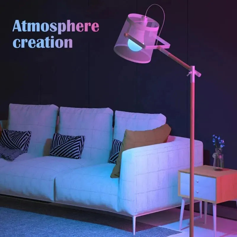 16 Color RGB LED Bulb - E27 Dimmable Smart Atmosphere Lamp with Remote Control