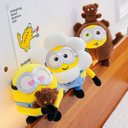 25cm Minions Plush Toy — Cute Bob & Stuart Soft Dolls, Movie Character Stuffed Toys, Christmas & Birthday Gifts for Kids