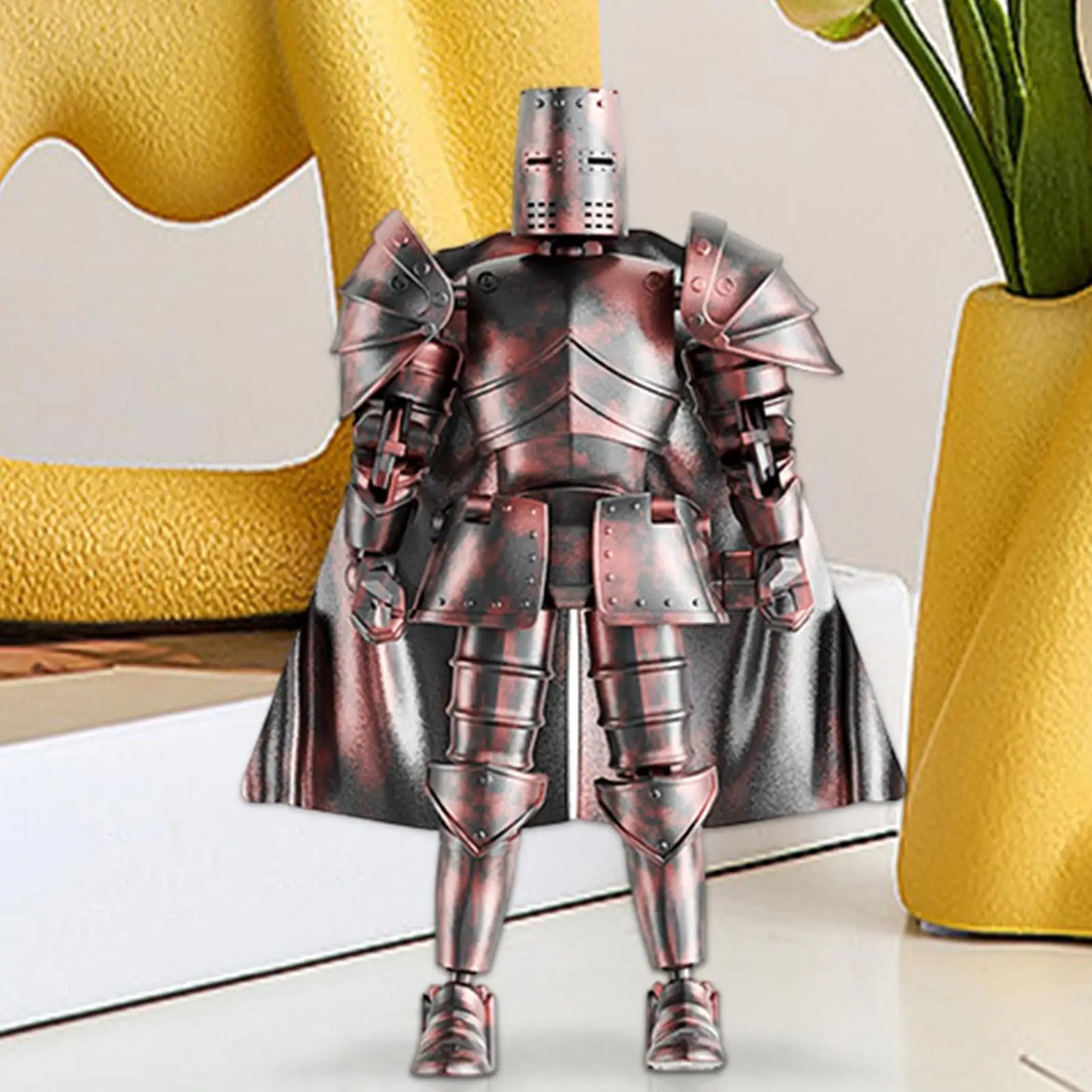 Multi-Jointed Medieval Knight Action Figure – Fully Flexible 360° Movable Body Model Figurine