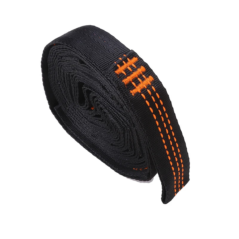 2pcs Heavy-Duty Hammock Straps - 600lb Breaking Strength Polyester Suspension Ropes with 5 Rings