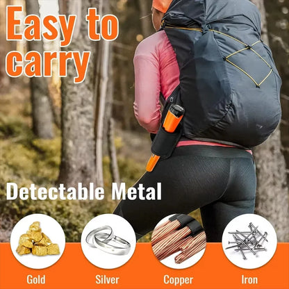 Handheld Underground Metal Detector - High Sensitivity Waterproof GP Pointer with Positioning Rod