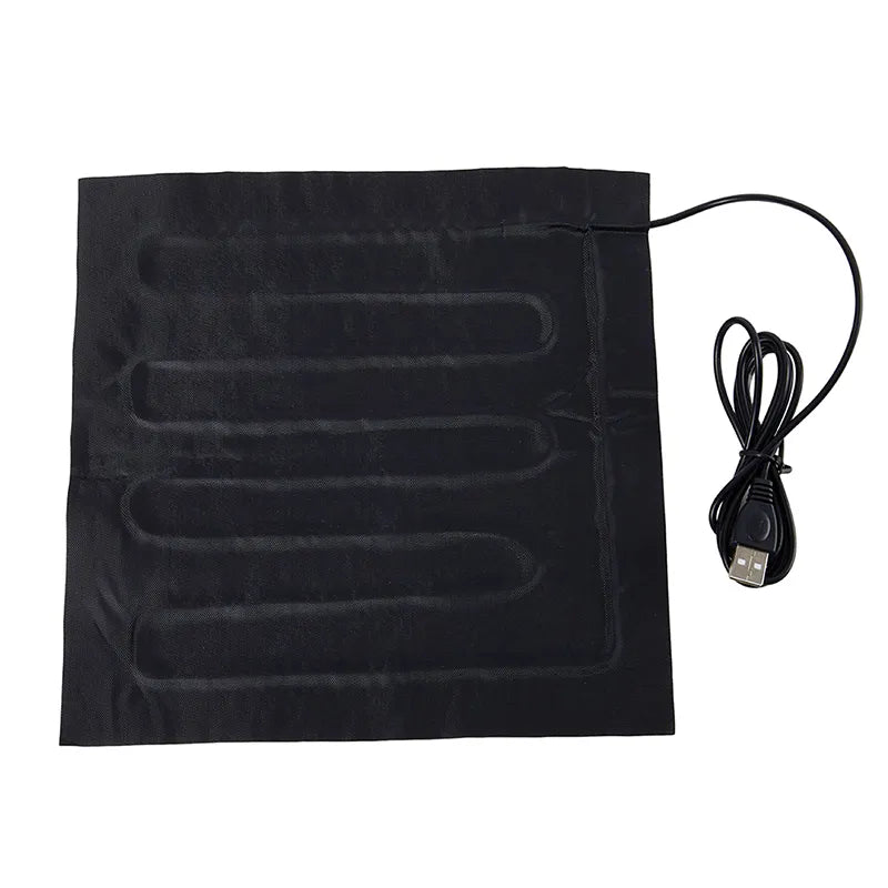 5V USB Heated Vest with Fiber Heater Carbon - Electric Heating Clothes Warmer Pads for Men, Soft Cushion Winter Jacket