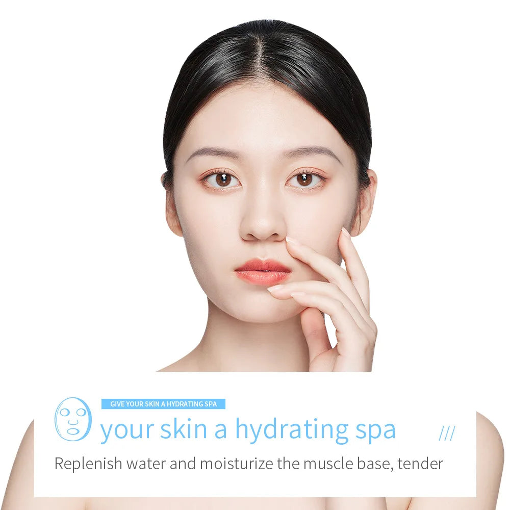BIOAQUA Moisturizing Face Masks - 20-Piece Hydrating Facial Sheet Mask Set for Brightening & Anti-Aging Skincare
