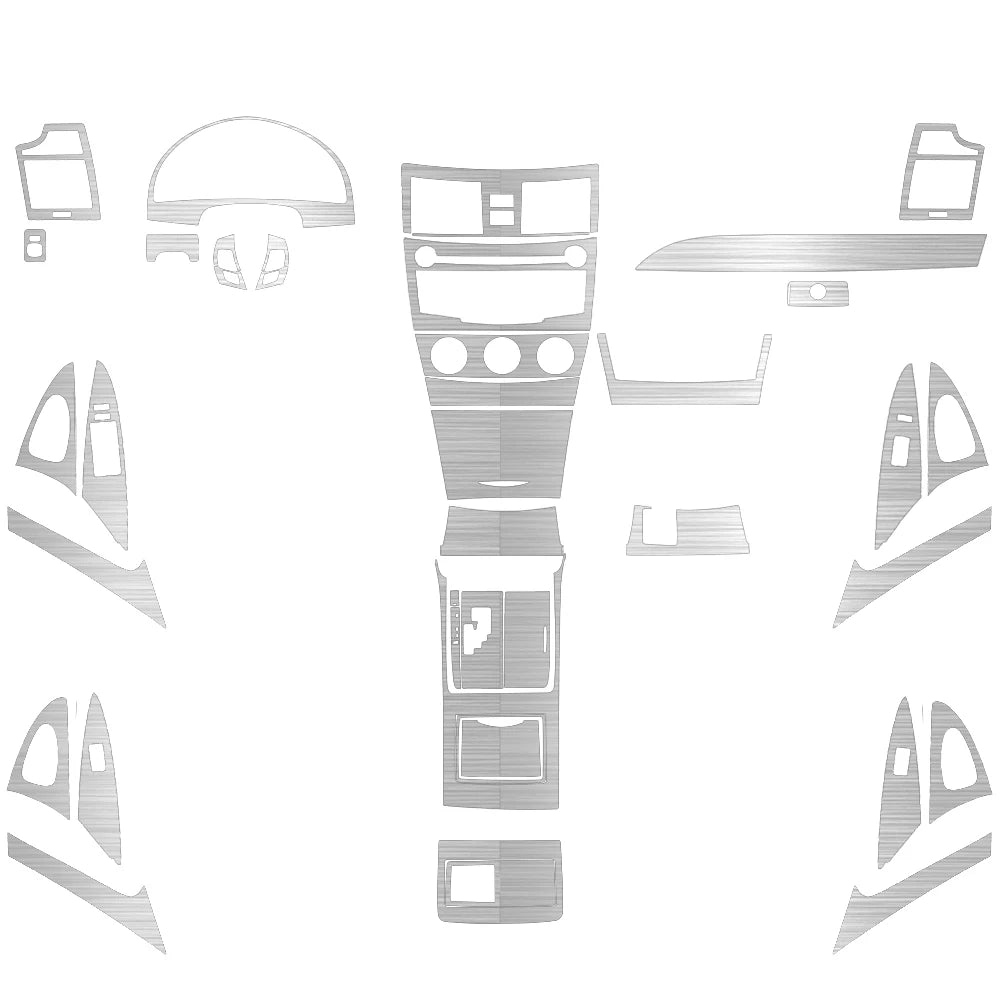 Toyota Camry 2007–2011 Carbon Fiber Interior Trim Set - Center Console, Gear Shift & Air Vent Decorative Covers
