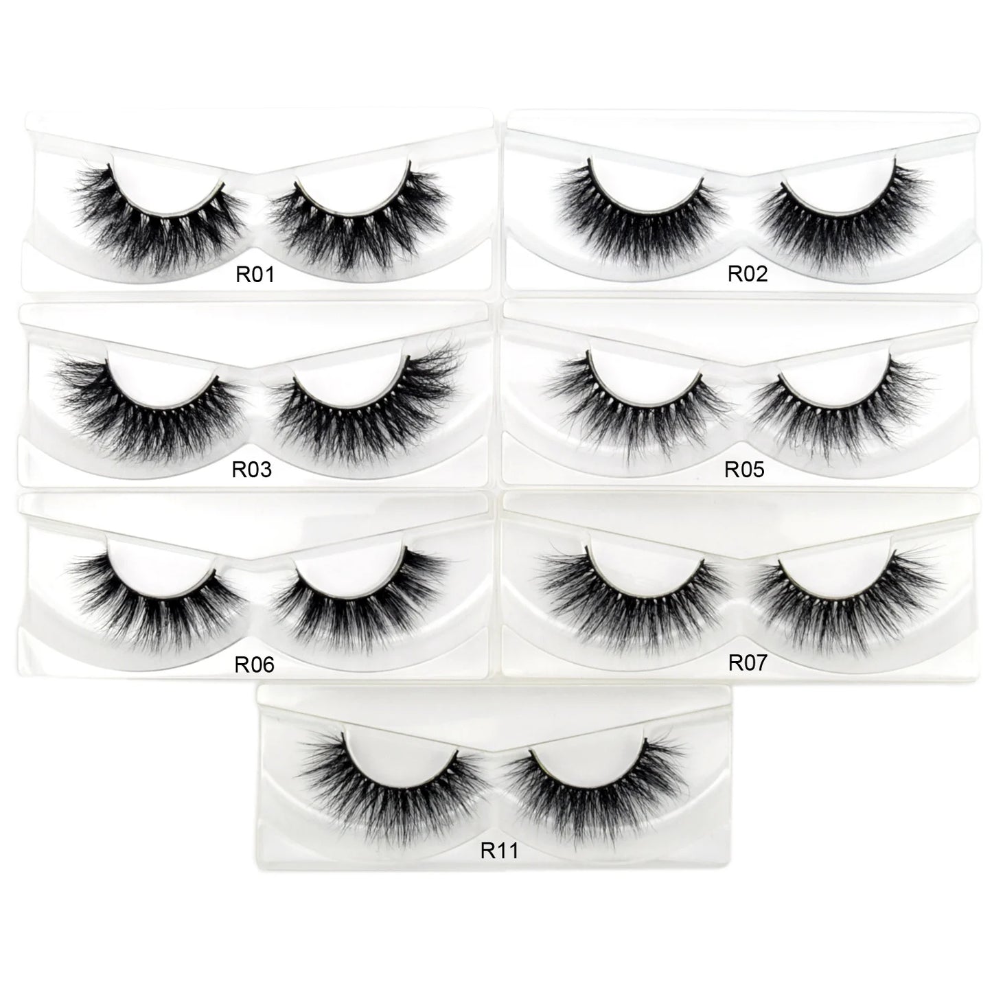 Visofree 3D Mink Eyelashes – 30/40/100 Pairs Handmade Full Strip Lashes with Tray, Cruelty-Free False Lashes for Makeup