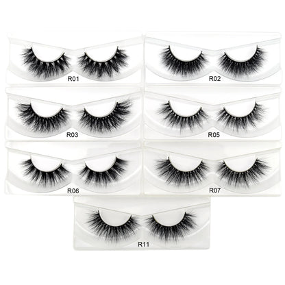 Visofree 3D Mink Eyelashes – 30/40/100 Pairs Handmade Full Strip Lashes with Tray, Cruelty-Free False Lashes for Makeup