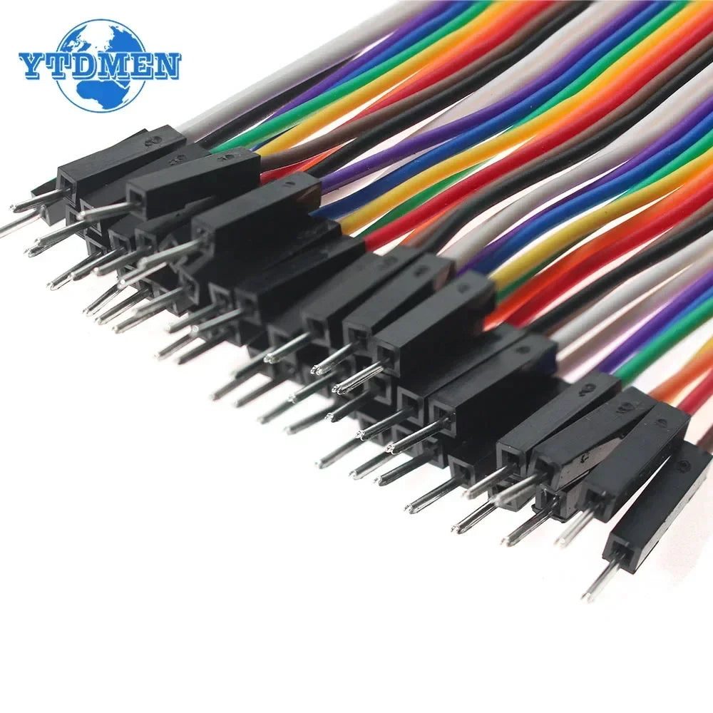 20Pin Jumper Wire Dupont Cable - 20cm Male to Male, Female to Male & Female to Female for Arduino DIY Electronics